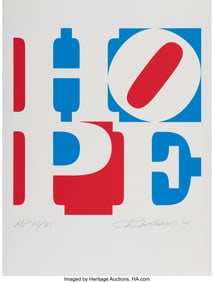 41009&colon; Robert Indiana &lpar;1928-2018&rpar; Hope &lpar;Red&comma; White&comma; and