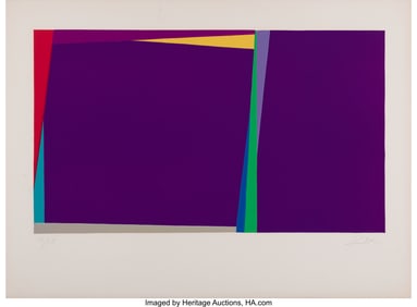 41024&colon; Larry Zox &lpar;1936-2006&rpar; Untitled&comma; 1972 Screenprint