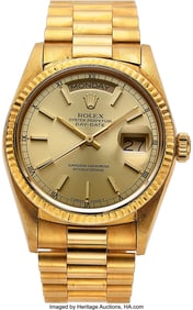 12011&colon; Rolex Day-Date 18k Gold Wristwatch&comma; Plus Two Rol