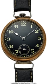 12025&colon; Omega Large Vintage Wristwatch&comma; circa 1923  Case