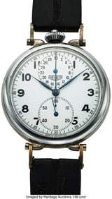 12026&colon; Heuer&comma; Very Rare "Tre Kroner" Swedish ÖVG 18 Mi