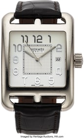 12030&colon; Hermes Cape Cod 18k White Gold Wristwatch   Case