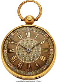 12119&colon; Robert Roskell&comma; Heavy 18K Gold Lever Fusee&comma; Mult