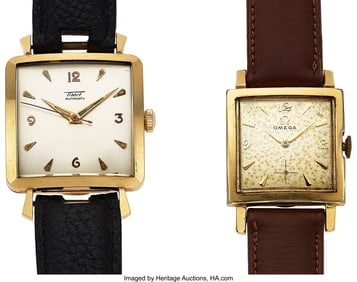 12216&colon; Lot of Two Cioccolatone Style Gold Filled Wristw