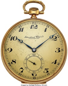12131&colon; International Watch Co&period; 14k Gold Pocket Watch&comma; c