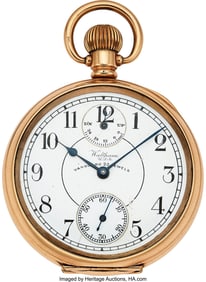 12137&colon; Waltham&comma; Rare Stem Set 23 Jewel Vanguard Wind In