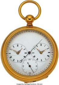 12138&colon; Swiss&comma; Two-Train Captain's Watch With Independen