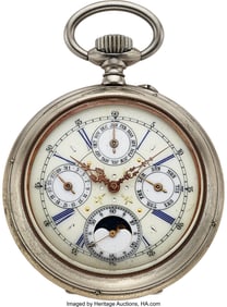 12145&colon; Swiss&comma; Oversize Fancy Dial Moon Phase Calendar&comma; 