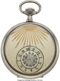 12147&colon; Swiss "Tildy Patent" Double Digital Dial Watch&comma; 