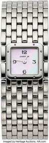 12069&colon; Cartier Mother-of-Pearl&comma; Stainless Steel Panther