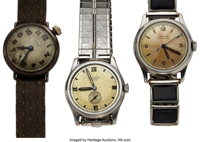 12165&colon; Lot of Three Wristwatches Including an Elgin Tre