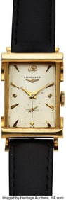 12167&colon; Longines 14kt Gold Fancy Wristwatch   Case&colon; 14kt