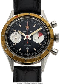 12170&colon; Croton Aviator Sea Diver Chronograph  Case&colon; Stai