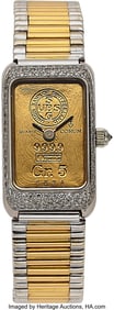 12073&colon; Corum&comma; 18k Yellow and White Gold&comma; Diamond "Ingot