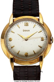 12171&colon; Doxa Gold Plated Wristwatch   Case&colon; gold plated&comma;