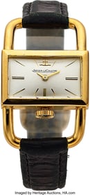 12074&colon; Jaeger LeCoultre&comma; 18k Yellow Gold Driver's Watch