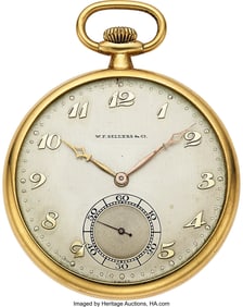 12076&colon; Agassiz&comma; 14k Yellow Gold Open Face&comma; for W&period; F&period; Se