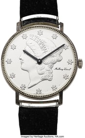 12252&colon; Sterling Silver Mathey Tissot Wristwatch   Case&colon;