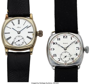 12187&colon; Two Early Trench Watches&comma; One Doxa&comma; One Tiffany 