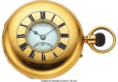 12083&colon; J&period;W&period; Benson&comma; 18k Gold Demi-Hunter "The Keyless L