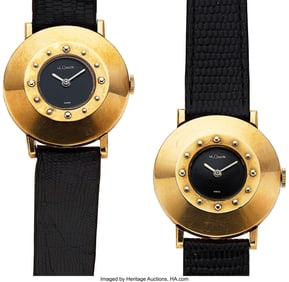 12191&colon; Lot of Two LeCoultre "Disco Volante" Style 14k G