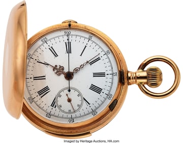 12085&colon; A&period; Lugrin&comma; Swiss&comma; Choice 14k Gold Minute Repeate