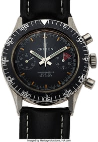 12262&colon; Croton Aviator Sea Diver Chronograph  Case&colon; 38&comma; 