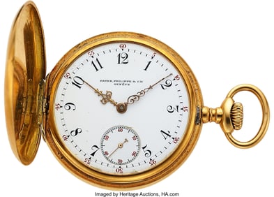 12093&colon; Patek Philippe & Co&period; Gold Hunters Case&comma; Original