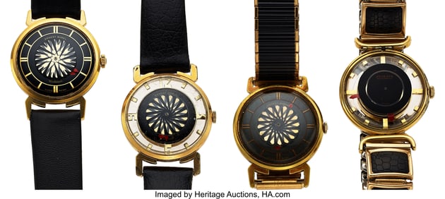 12272&colon; Lot of 4 Ernest Borel and Juvenia Mystery Watche