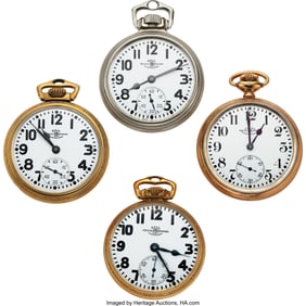 12284&colon; Four Hamilton Ball Watches&comma; Two 23 Jewel&comma; One 21