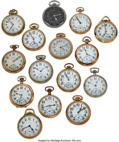 12285&colon; Fifteen American Watches&comma; Seven 23 Jewels&comma; Five 