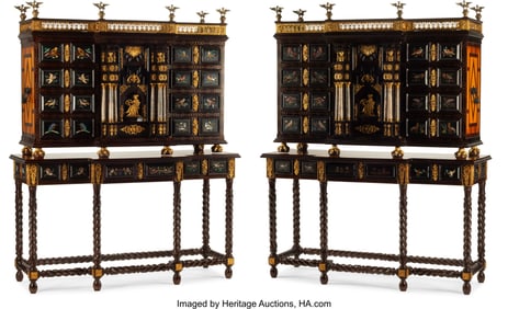 61001&colon; A Pair of Italian Renaissance-Style Revival Piet