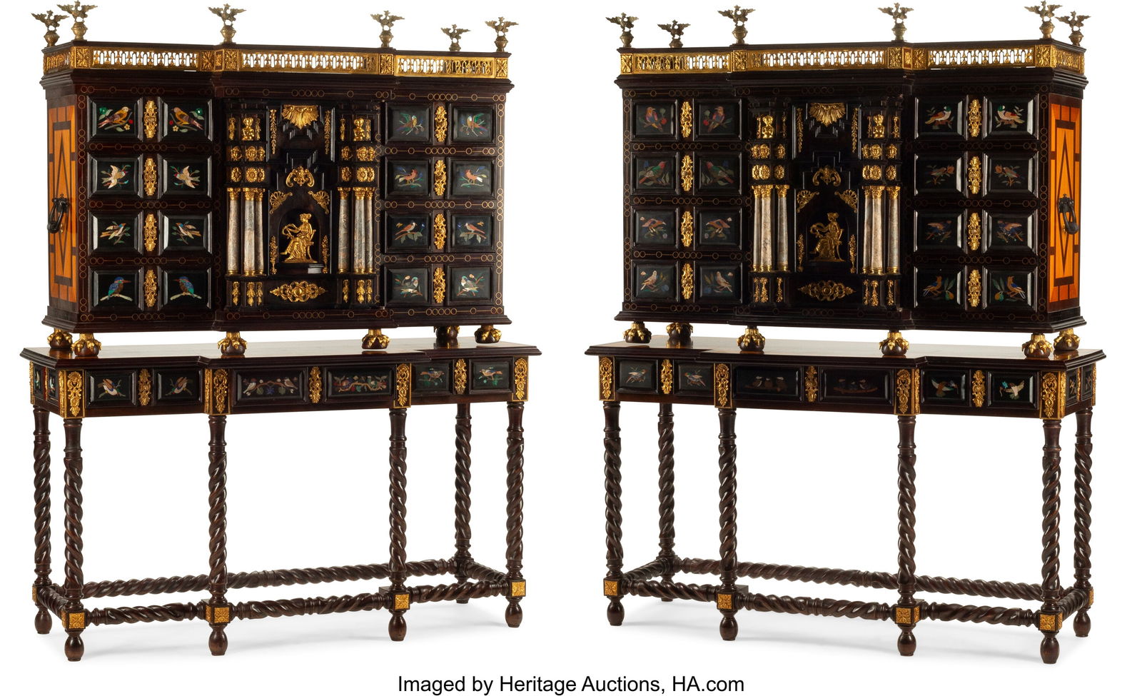 61001&colon; A Pair of Italian Renaissance-Style Revival Piet