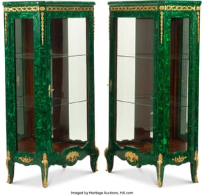 61241&colon; A Pair of Louis XV-Style Gilt Bronze-Mounted Mal