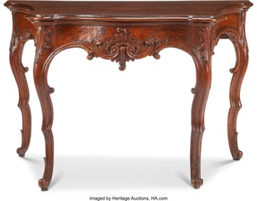 61164&colon; A French Provincial Louis XV-Style Walnut Consol
