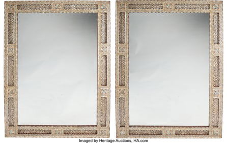 61179&colon; A Pair of Large Iberian Mother-of-Pearl Inlaid M