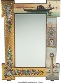 61254&colon; A Large Italian Micromosaic Mirror&comma; 19th century