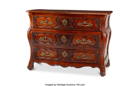 61191&colon; A French Provincial Walnut Commode&comma; late 18th ce