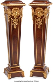 61106&colon; A Pair of Louis XVI-Style Gilt Bronze-Mounted Sq