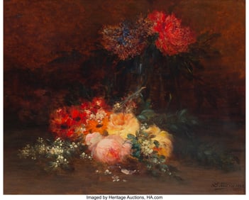 61198&colon; Eugène Baudin &lpar;French&comma; 1843-1907&rpar; Still Life Oi