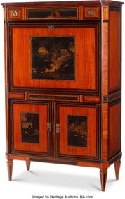 61040&colon; A French Directoire Painted Fall-Front Secretary
