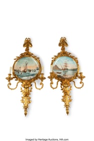 61216&colon; A Pair of Large French Louis XVI-Style Gilt Bron