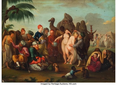 61219&colon; German School &lpar;19th Century&rpar; Untitled Oil on pan