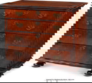 61220&colon; A George II Mahogany Chest of Drawers 35 x 41 x 