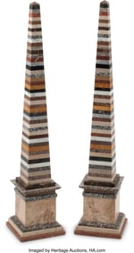61228&colon; A Pair of Large Italian Grand Tour-Style Specime