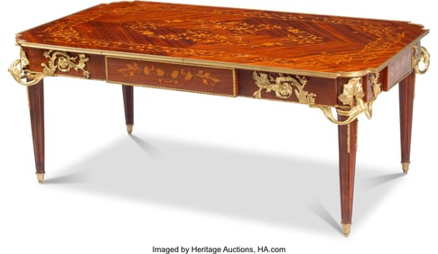 61070&colon; A Régence-Style Marquetry and Gilt Bronze-Mount