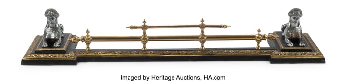 61146&colon; A Large French Empire-Style Gilt Bronze and Silv