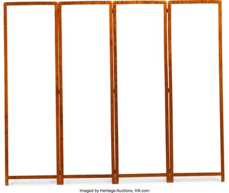 61301&colon; An English Four-Panel Glass Screen&comma; 19th century