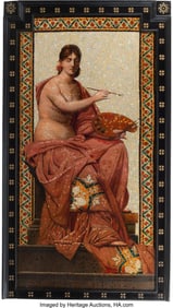 61240&colon; Continental School &lpar;19th Century&rpar; Seated Classic