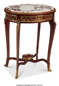 61075&colon; A French Louis XV-Style Gilt Bronze-Mounted Oval